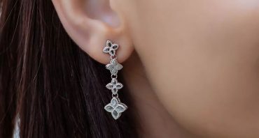 Cercei din argint 925.