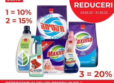 SĂPTĂMÂNĂ DE REDUCERI în magazinele Sano